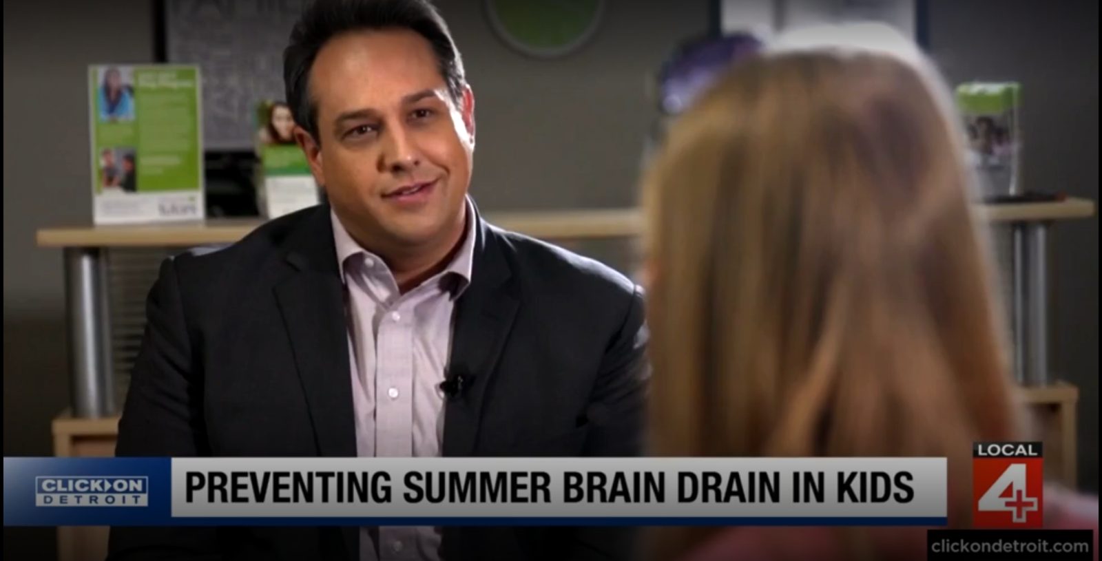 WDIV Local 4 Detroit news segment titled Preventing Summer Brain Drain in Kids